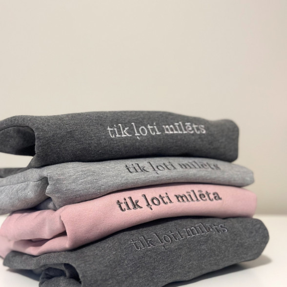 Mazuļu džemperis Tik ļoti mīlēta rozā